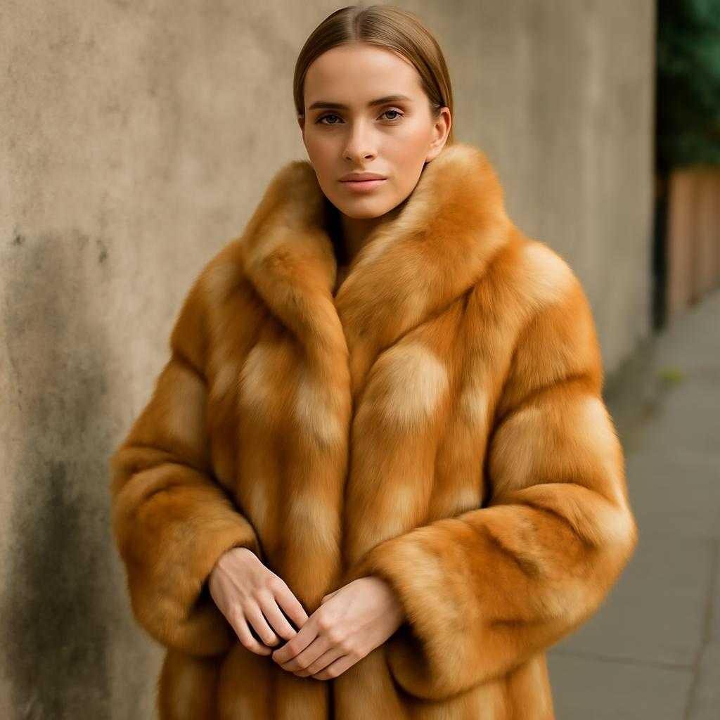 шуба из лисы