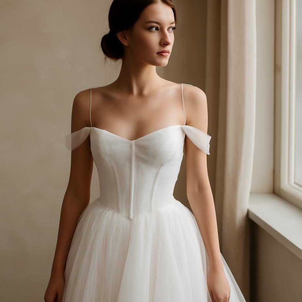 свадебное платье с корсетом